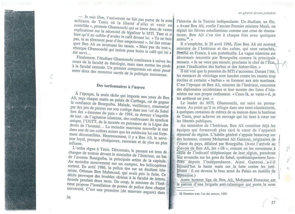 Notre ami ben ali Nicola Beau