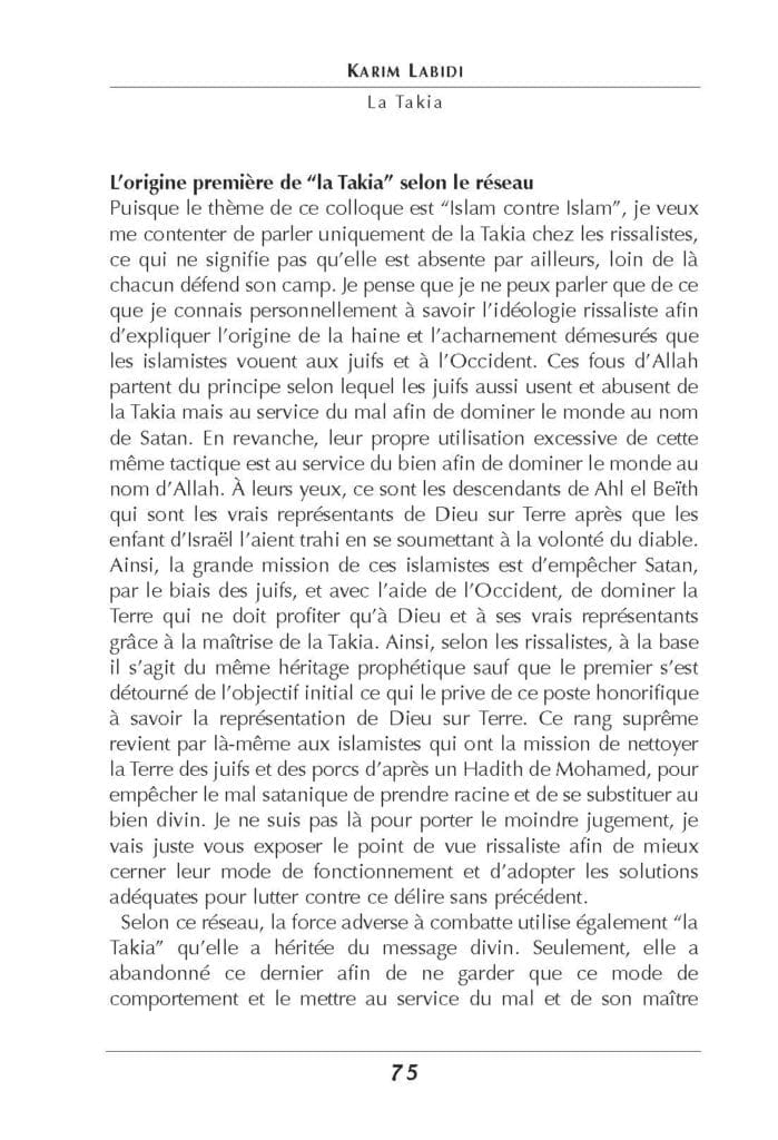 Le colloque "Islam contre islam"
